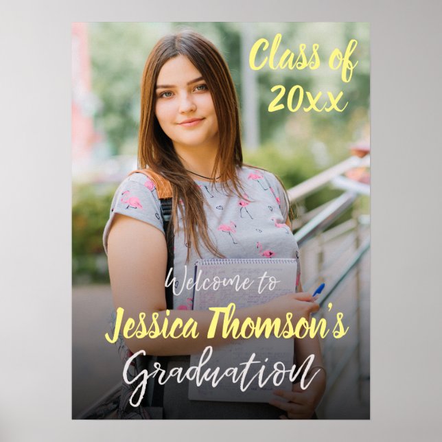 Foto Klass 2026 Examenfest Välkomstskylt Poster (Framsidan)
