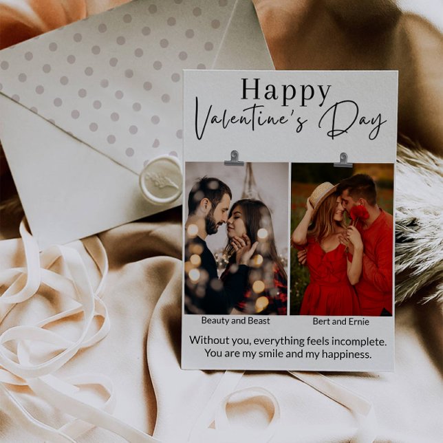 Foto Kort Glad Alla Hjärtans Dag (Photo Card Happy Valentine's Day)