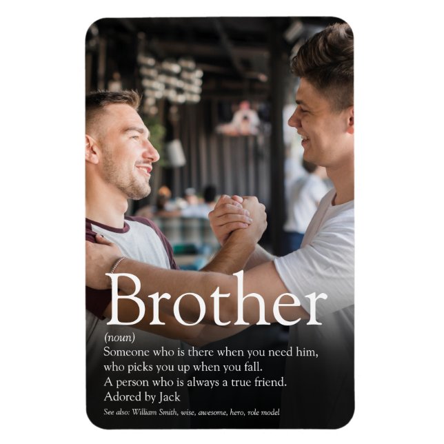 Foto Kul Cool Bästa Någonsin Bror Definition Magnet (Vertikal)