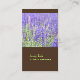 Foto Lavender fält + choklad Visitkort