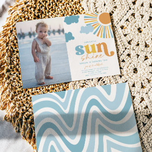 Foto Little Sunshine Birthday-inbjudan Inbjudningar