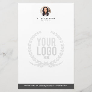 Foto Logotyp Professionell Office Personlig Brevpapper