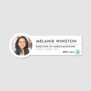 Foto  Logotyp Professionell Office Personlig Namnbricka