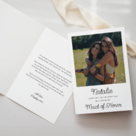 Foto Maid of honor Frieri mappat kort