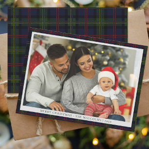 Foto Malcolm Tartan från Play Rustic Family Julkort