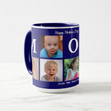 Foto Mamma Collage Coffee Navy Blue Big Combo