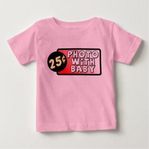 Foto med babyrolig t-shirt spädbarnshumor