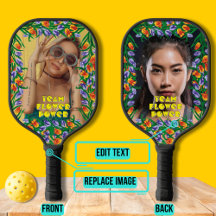 Foto med blommor Pickleball Paddle
