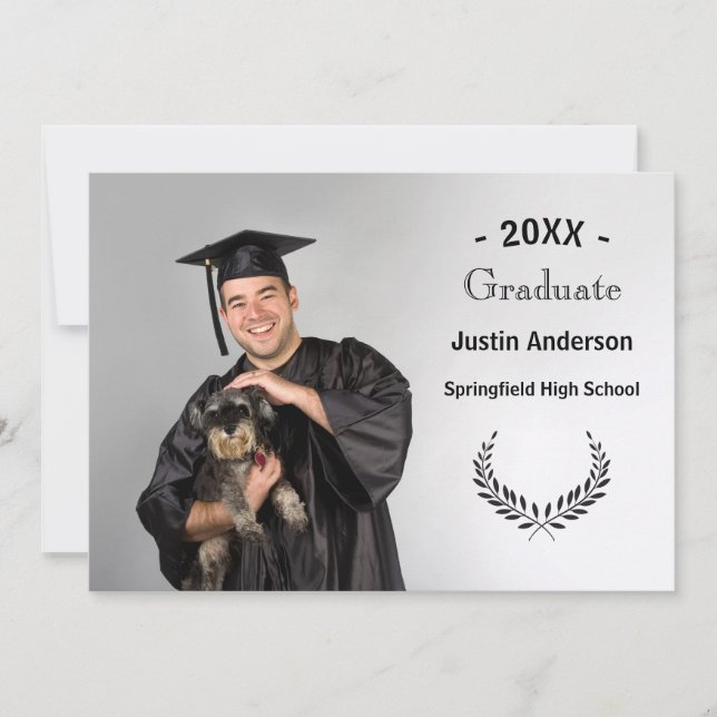 Foto med grenar - examensmeddelande meddelande (Framsida)