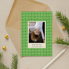 Foto med grönt som spelas upp med handritning och  julkort
