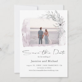  foto med minimalistisk vattenfärg Spara datum Spara Datumet