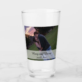 Foto med Monogram Glaskopp