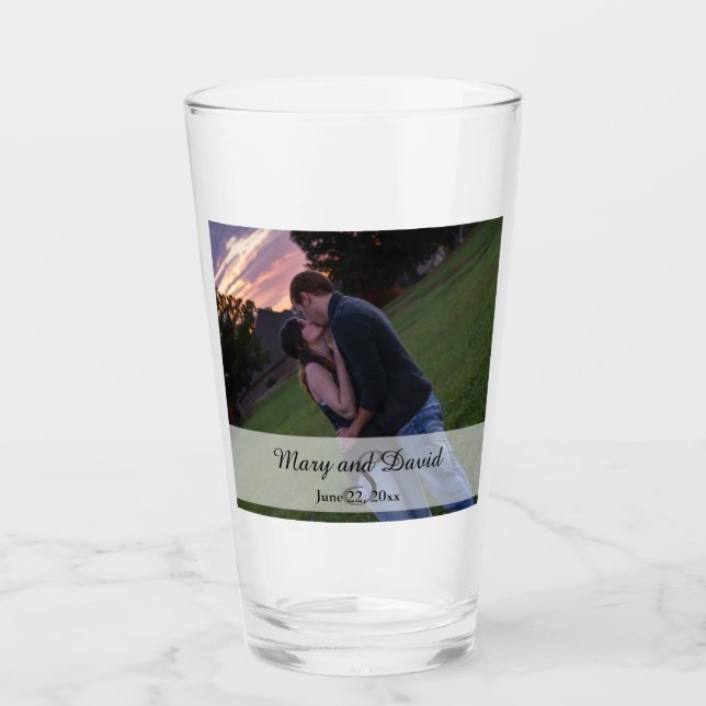 Foto med Monogram Glaskopp (Framsida)