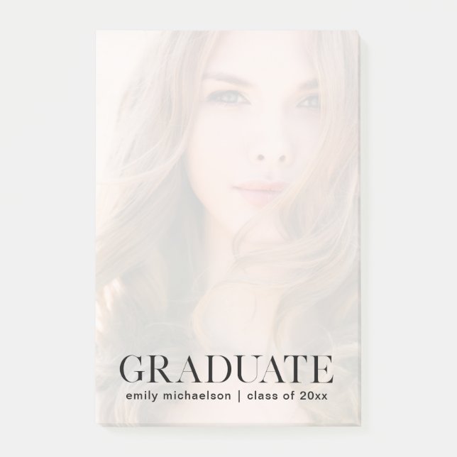 Foto med Student-text och övertäckning Post-it Block (Framsida)