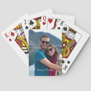 Foto med text vid Personligen Grund Casinokort