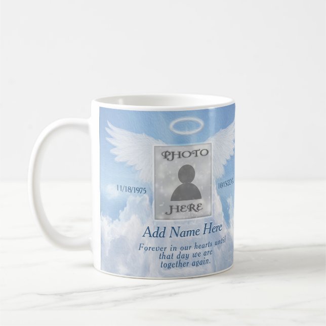 Foto Memorial Angel och Clouds Kaffemugg (Vänster)