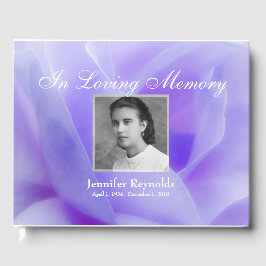 Foto Memorial eller Funeral Guestbook Gästböcker