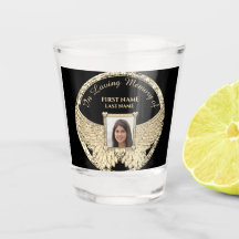 Foto Memorial Guld Angel Vingar Shot Glass