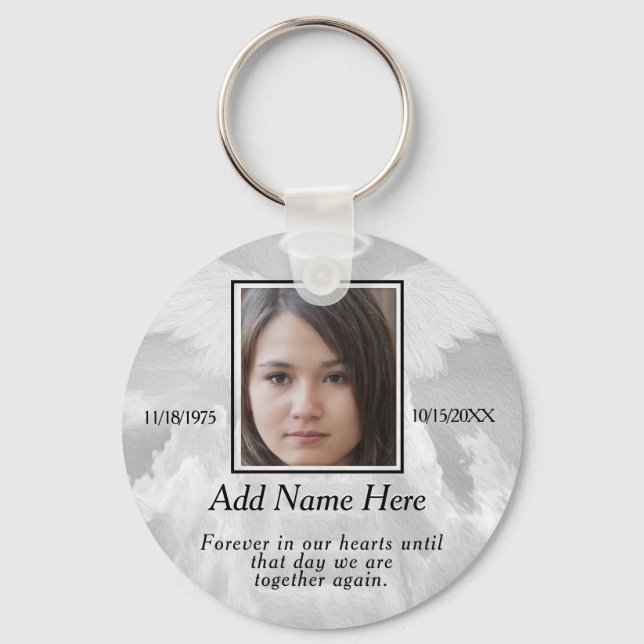 Foto Memorial med moln från Silver Nyckelring (Framsida)