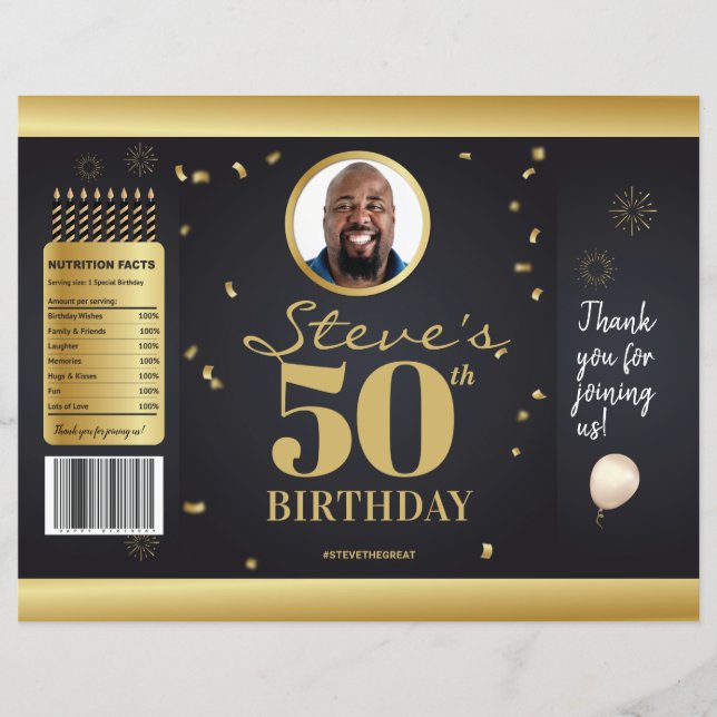 Foto Milstolpe Födelsedag Chipspåsar Omslag (Framsida)