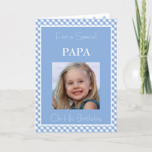 Foto min Pappa-födelsedag Kort