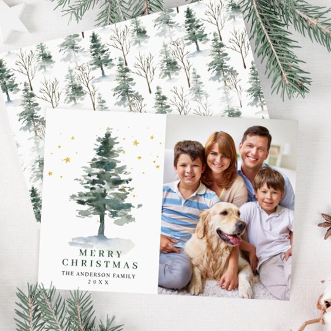 FOTO-minimalisterna Julgran Hälsning Julkort (Skapare uppladdad)