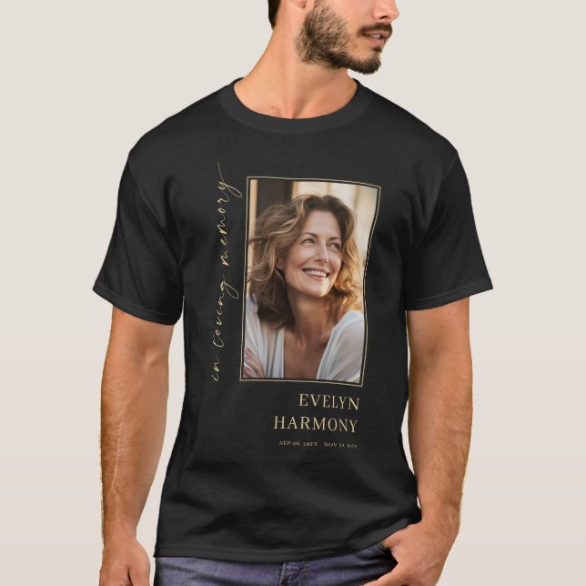 Foto Minnesfirande Livets Begravning T Shirt (Framsida)