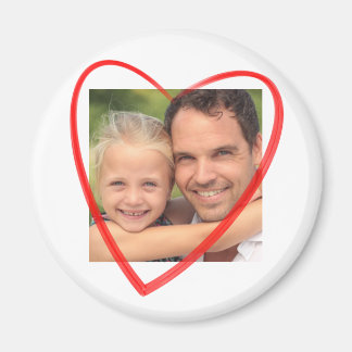 Foto mit Herz Magnet