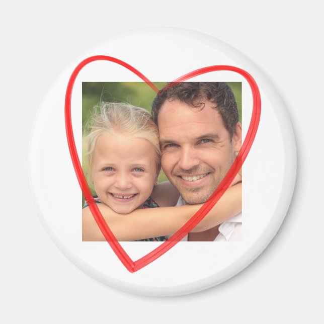 Foto mit Herz Magnet (Framsidan)