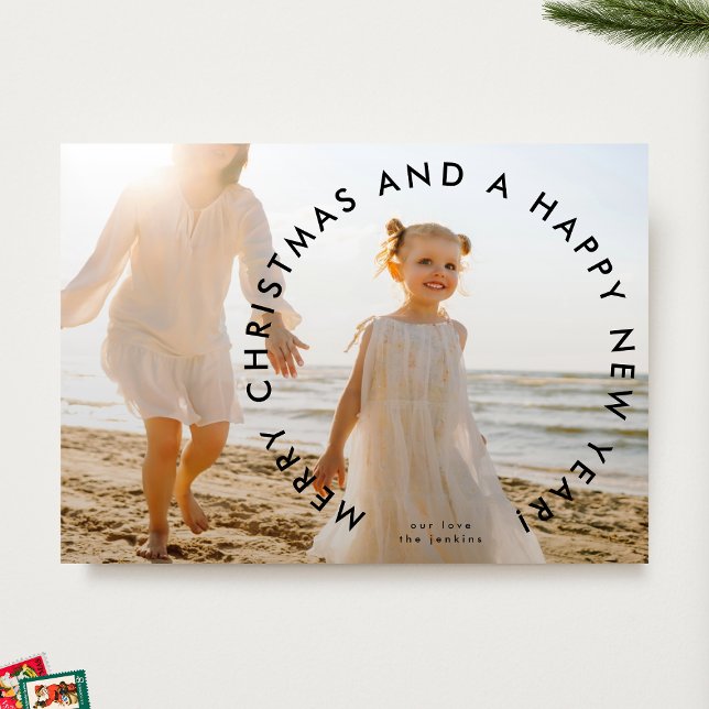 Foto MODERN & BOLD God jul Gott nytt år Julkort (Skapare uppladdad)