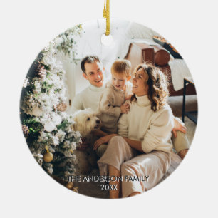Foto Modern Glad Och Ljusfylld Färgrik Röd Grön Julgransprydnad Keramik