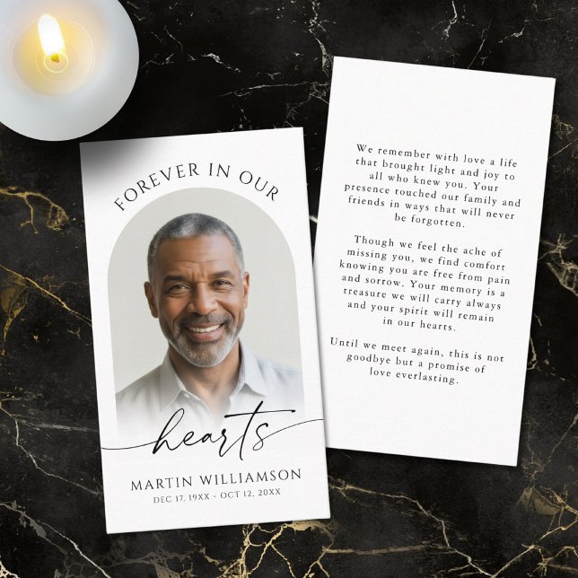 Foto Modern Prayer Cards i våra hjärtan Visitkort (Skapare uppladdad)