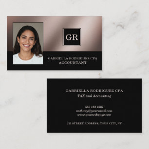 Foto Modern professionell CPA revisor Visitkort