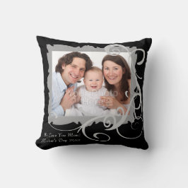 Foto Mors dag Pillow med trådlös Anpassningsbar Kudde