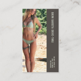 Foto Moss Bikini Barista Dubbla Nummer på kaffe Lojalitetskort