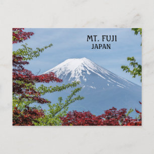 Foto Mount Fuji vulkan i Japan Vykort