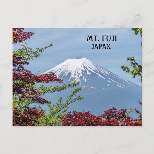 Foto Mount Fuji vulkan i Japan Vykort (Framsida)
