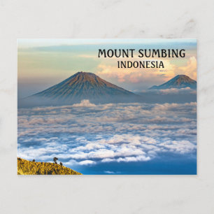 Foto Mount Sumbing vulkanen Indonesien Vykort