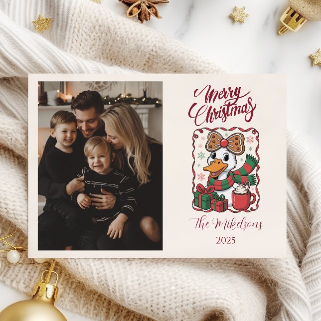 Foto Mysig Anka Jul Julkort (Skapare uppladdad)
