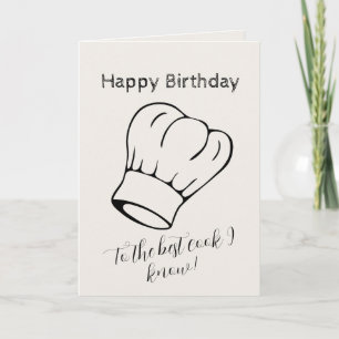 Foto Namn Age Text Cooking Älskare Chef Birthday Kort