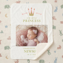 Foto Nyfödd Unisex Krona Vår Lilla Prinsessa