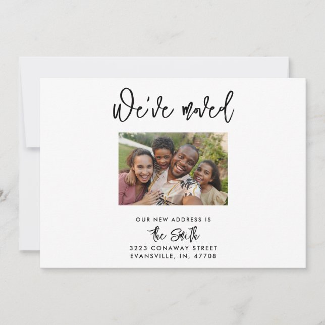 Foto - Nytt adress Flytta - annonskort (Framsida)