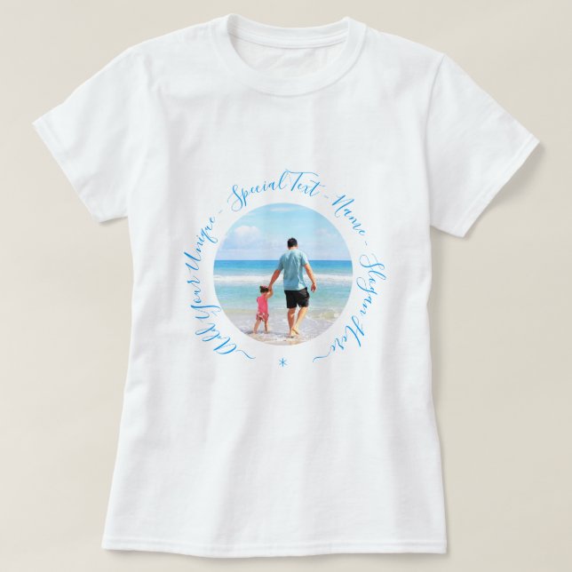 Foto och anpassningsbar - din egen design - med PA T Shirt (Design framsida)