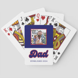 Foto och år för anpassningsbar i pappa, förhandsbi casinokort