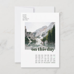 Foto och kalender   Enkel typografi Spara datum