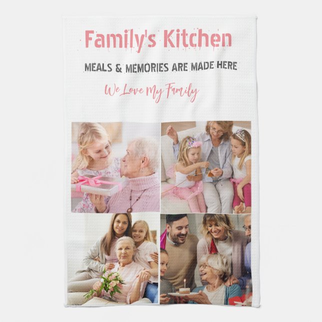 Foto- och modernt typkönsceller kökshandduk (Vertikal)