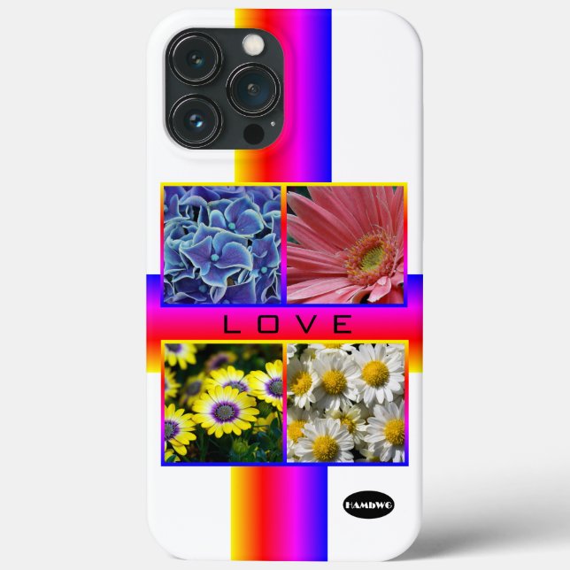 Foto- och Monogram Cell Phone Case HAMbyWG (Baksida)
