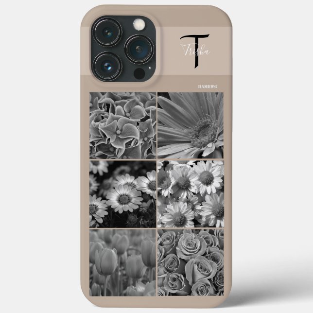 Foto- och Monogram Cell Phone Case HAMbyWG (Baksida)