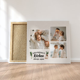 Foto- och mormkök är alltid öppet canvastryck