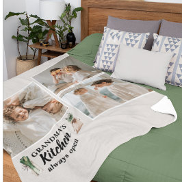 Foto- och mormkök är alltid öppet fleecefilt